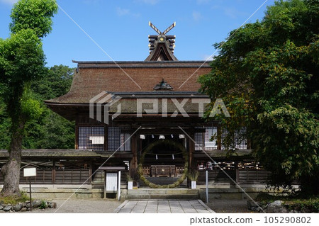 ``Nakayama Shrine'' in Ichinomiya, Tsuyama City, Okayama Prefecture: Around the time of Chinowa Kuguri 105290802