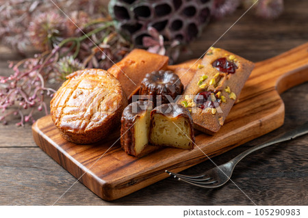 various types of baked goods 105290983