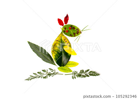 easy nature craft for kids made from leaves, ideas for autumn craft 105292346