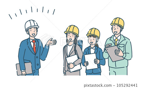 Work clothes, general contractor, construction, civil engineering, illustration Work clothes, general contractor, construction, civil engineering, illustration 105292441
