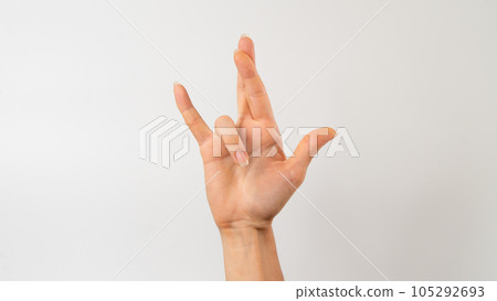 sign language of the deaf and dumb, phrase - i really love you sign language of the deaf and dumb, phrase - i really love you 105292693