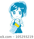 Girls with PET bottles 105293219