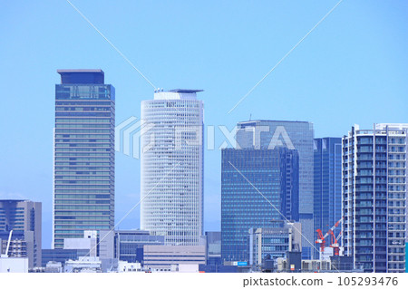 名古屋市名古屋站前的摩天大樓風光 名古屋市名古屋站前的摩天大樓風光 105293476