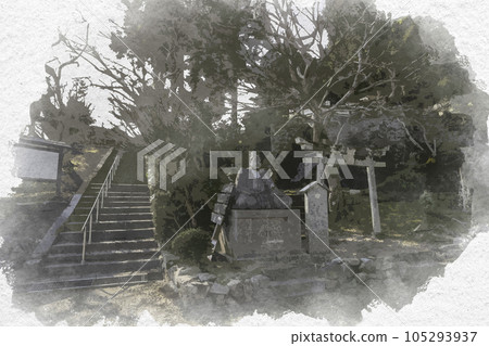 廣島縣三好市水彩風格的法源寺稻荷大名神社 廣島縣三好市水彩風格的法源寺稻荷大名神社 105293937