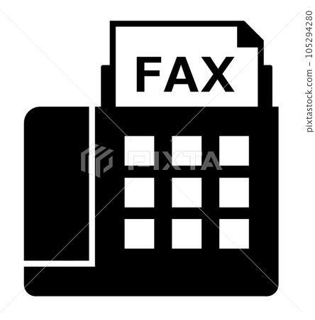 商業中使用的傳真電子設備插圖 105294280