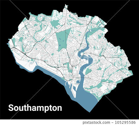 Southampton city map, administrative area 105295586
