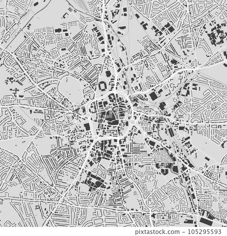 Wolverhampton map with buildings 105295593