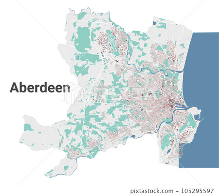 Aberdeen city map, administrative area 105295597