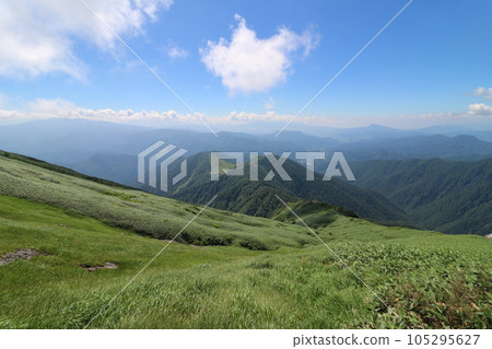 Tanigawadake mountain trail in Gunma Prefecture in July 2023 Tanigawadake mountain trail in Gunma Prefecture in July 2023 105295627