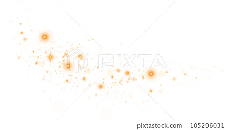 Yellow sparks glitter special light effect. Sparkles on transparent background. Christmas abstract pattern. Sparkling magic dust particles. PNG. Yellow sparks glitter special light effect. Sparkles on transparent background. Christmas abstract pattern. Sparkling magic dust particles. PNG. 105296031