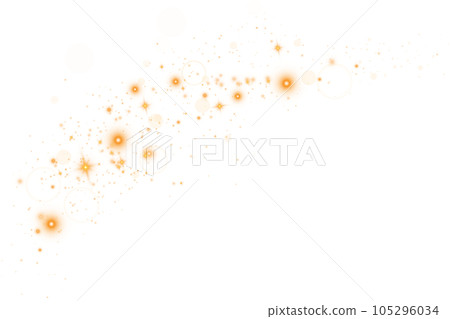 Yellow sparks glitter special light effect. Sparkles on transparent background. Christmas abstract pattern. Sparkling magic dust particles. PNG. Yellow sparks glitter special light effect. Sparkles on transparent background. Christmas abstract pattern. Sparkling magic dust particles. PNG. 105296034