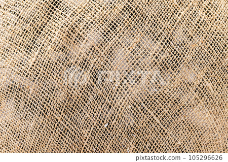 Sackcloth close up photo texture, background texture 105296626