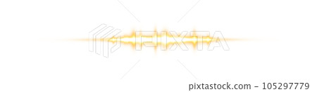 Yellow horizontal lens flares. Laser beams, horizontal light rays. Beautiful light flares. Glowing streaks on transparent background. PNG. Yellow horizontal lens flares. Laser beams, horizontal light rays. Beautiful light flares. Glowing streaks on transparent background. PNG. 105297779