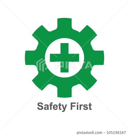 Safety first icon Safety first icon 105298167