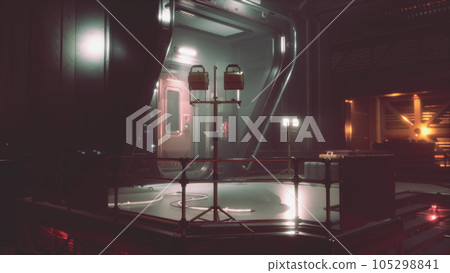 Science background fiction interior room sci-fi spaceship corridors Science background fiction interior room sci-fi spaceship corridors 105298841