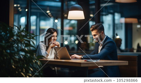 Male businessman having a meeting 105298866