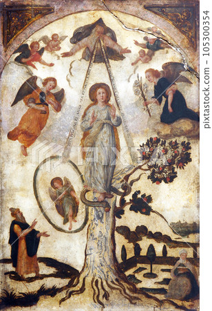 Earth's paradise by Pietro da Todi, Abbot's treasury in the Saint Mark Church in Korcula, Korcula island, Croatia 105300354