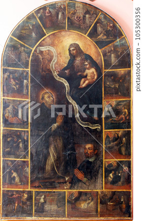 Saint Hyacinth of Poland, Abbot's treasury in the Saint Mark Church in Korcula, Korcula island, Croatia Saint Hyacinth of Poland, Abbot's treasury in the Saint Mark Church in Korcula, Korcula island, Croatia 105300356