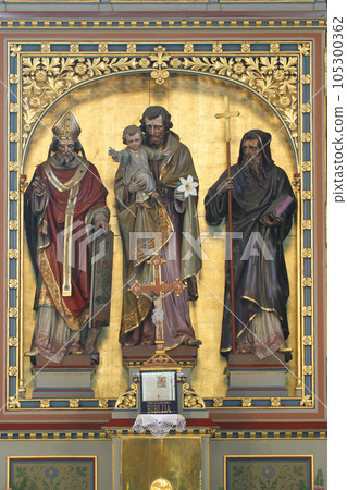 High altar in the parish church of Saint Joseph in Slatina, Croatia 105300362