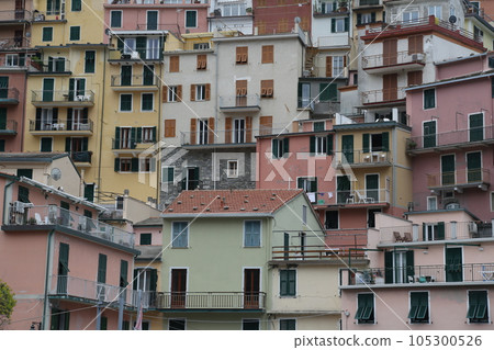 Manarola, one of the Cinque Terre villages, UNESCO World Heritage Sites in Italy 105300526