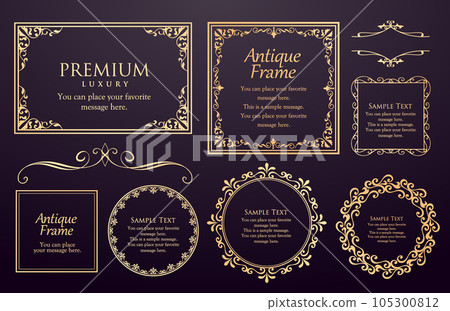 豪華復古風格框架設計套裝 豪華復古風格框架設計套裝 105300812