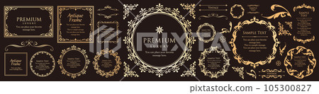 豪華復古風格框架設計套裝 豪華復古風格框架設計套裝 105300827