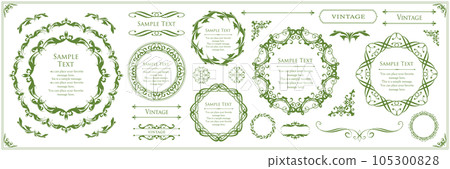 豪華復古風格框架設計套裝 105300828