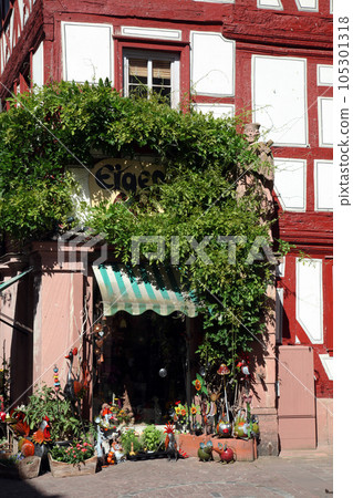 Half-timbered old house in Miltenberg, Germany 105301318