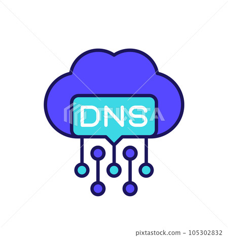 DNS icon for web and apps DNS icon for web and apps 105302832
