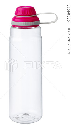 Empty plastic bottle for drinks isolated on white Empty plastic bottle for drinks isolated on white 105304041