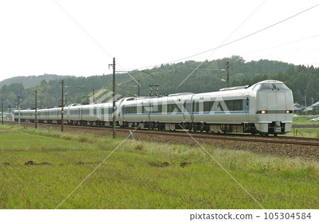 Hokuriku Main Line Ushinotani-Daishoji JR West 683 series R10+T35+T01 formation (Kanazawa) Thunderbird 105304584
