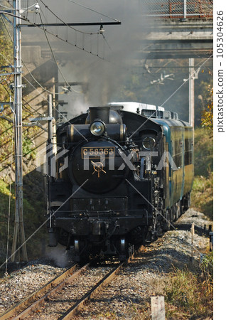 Chichibu Railway Urayamaguchi - Kagemori C58-363 + 12 series 105304626