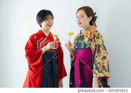 Hakama graduation ceremony Hakama graduation ceremony 105305653