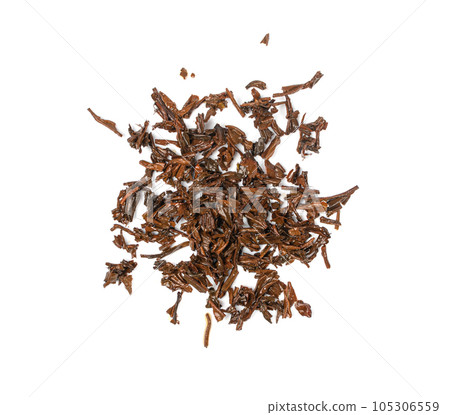 Used Tea Leaves Isolated, Wet Black Tea Leftovers, Herbal Tea Leaf, Biodegradable Garbage, Eco Bio Tea Leaves Used Tea Leaves Isolated, Wet Black Tea Leftovers, Herbal Tea Leaf, Biodegradable Garbage, Eco Bio Tea Leaves 105306559