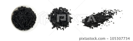Black Caviar Isolated, Sturgeon, Beluga Caviare, Luxury Seafood, Expensive Delicatessen on White Background Black Caviar Isolated, Sturgeon, Beluga Caviare, Luxury Seafood, Expensive Delicatessen on White Background 105307734