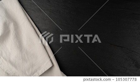 Black Stone Texture Background, Food Slate Pattern, Slab Surface Mockup, Plate Stone Banner, Chalkboard 105307778