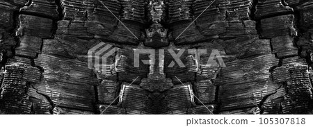 Burnt Wood Texture Background, Wooden Charcoal Pattern, Black Charred Tree Mockup Burnt Wood Texture Background, Wooden Charcoal Pattern, Black Charred Tree Mockup 105307818