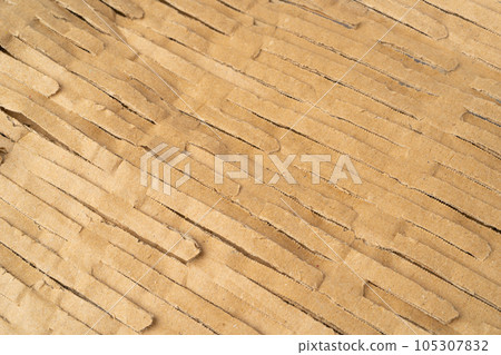 Corrugated Cardboard for Safe Transportation, Packing Soft Cardboard Layers Textured Background Corrugated Cardboard for Safe Transportation, Packing Soft Cardboard Layers Textured Background 105307832