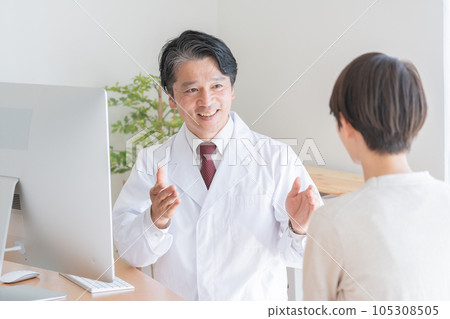 醫生檢查女性病人 醫生檢查女性病人 105308505