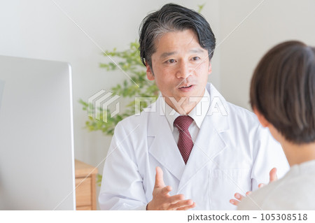 醫生檢查女性病人 105308518