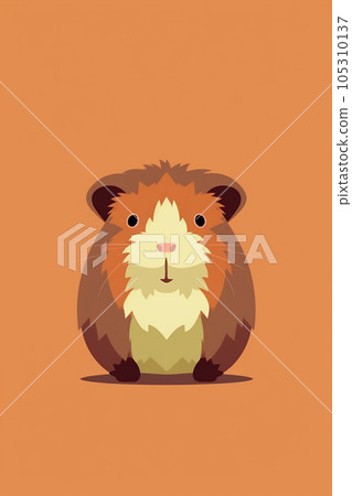 Adorable Illustration of a Guinea Pig 105310137
