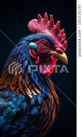 Picture of a beautiful rooster 105310147
