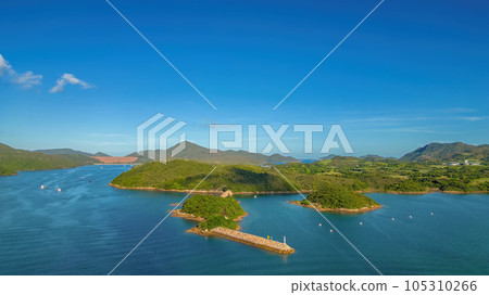 July 24 2023 The bay and shores of Sai Kung, hk 105310266