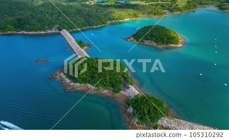 July 24 2023 The bay and shores of Sai Kung, hk 105310292