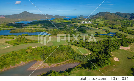 July 24 2023 The bay and shores of Sai Kung, hk 105310341