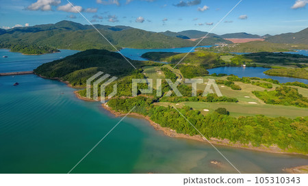 July 24 2023 The bay and shores of Sai Kung, hk 105310343