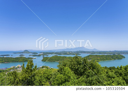 雲仙天草國立公園 天草松島風景(高布壇展望台) 雲仙天草國立公園 天草松島風景(高布壇展望台) 105310504