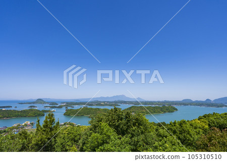 雲仙天草國立公園 天草松島風景(高布壇展望台) 雲仙天草國立公園 天草松島風景(高布壇展望台) 105310510