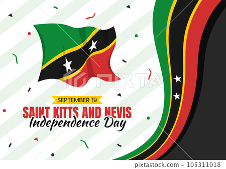 Happy Independence Day Saint Kitts and Nevis Vector Illustration with Country Flag Background in Flat Cartoon Hand Drawn Landing Page Templates Happy Independence Day Saint Kitts and Nevis Vector Illustration with Country Flag Background in Flat Cartoon Hand Drawn Landing Page Templates 105311018