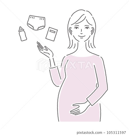 Pregnant women and baby accessories Pregnant women and baby accessories 105311597
